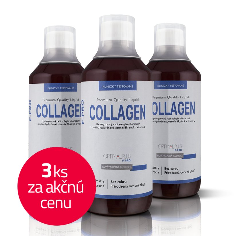 Optimal Plus F - PRO Collagen 1x500 ml - Kup 2 kusy a třetí máš za polovinu